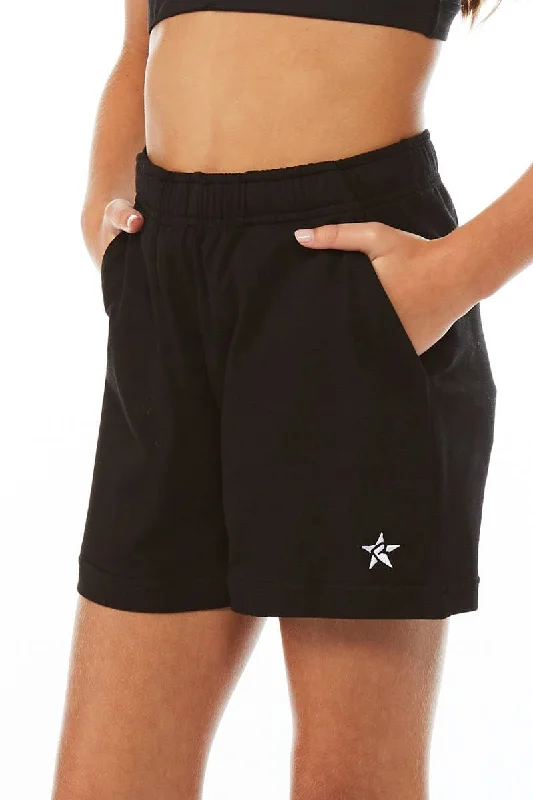 Women's Fashion Essentials Unisex Mesh Sport Short in Black