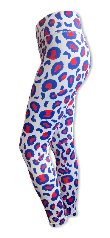 Online Boutiques Clothing White Leopard - Adult Leggings